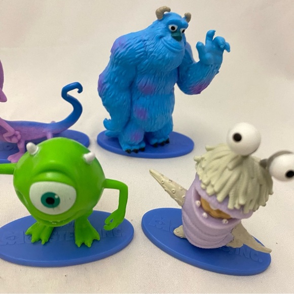 Disney Pixar Monsters Inc University Toy Figures Cake Toppers Lot of 6 - Picture 5 of 11